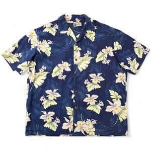 Aloha Republic Vintage Hawaiian Shirt Men's Large Made in Hawaii USA 100% Cotton